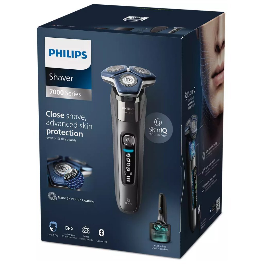 Philips S7887/55 Shaver Series 7000 Elektrisch Scheerapparaat Chroom/Blauw