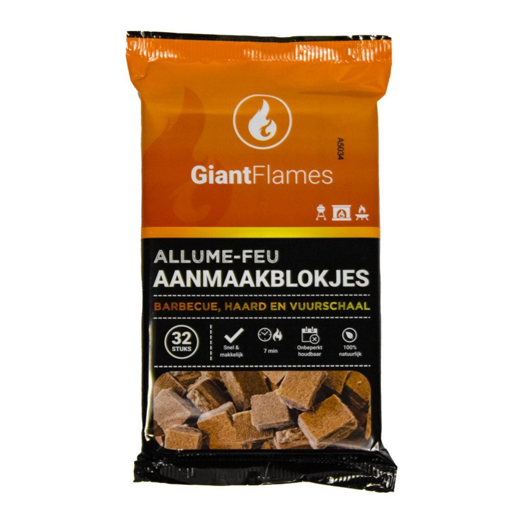 Overige Merken Giant Flames Aanmaakblokjes Fsc 32 Stuks