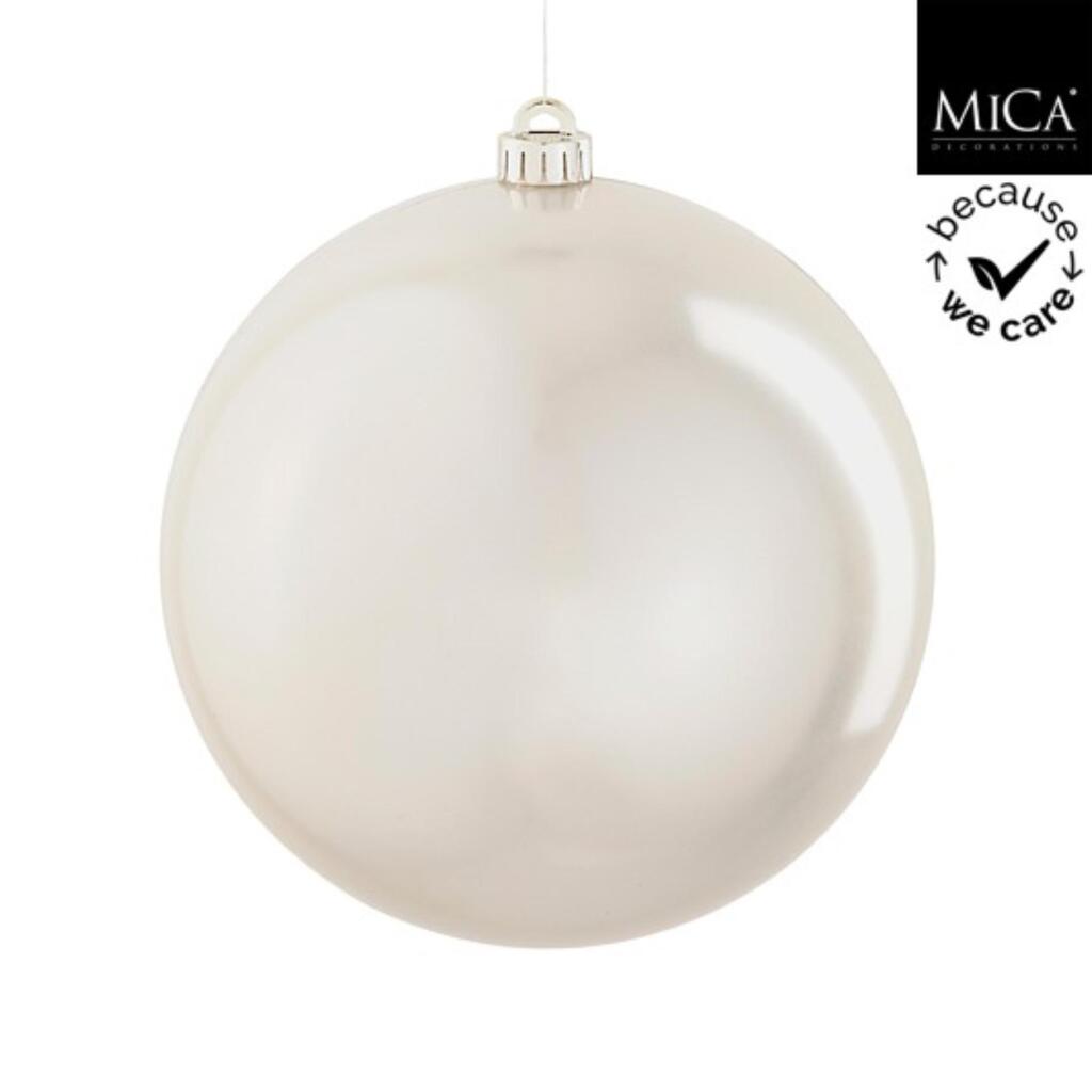 Mica Decorations Kerstbal Onbreekbaar 20 Cm CrÈMe Parelmoer