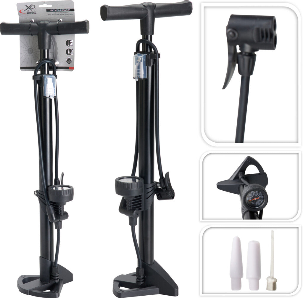 Excellent Houseware Fietspomp Staand 60Cm Zwart