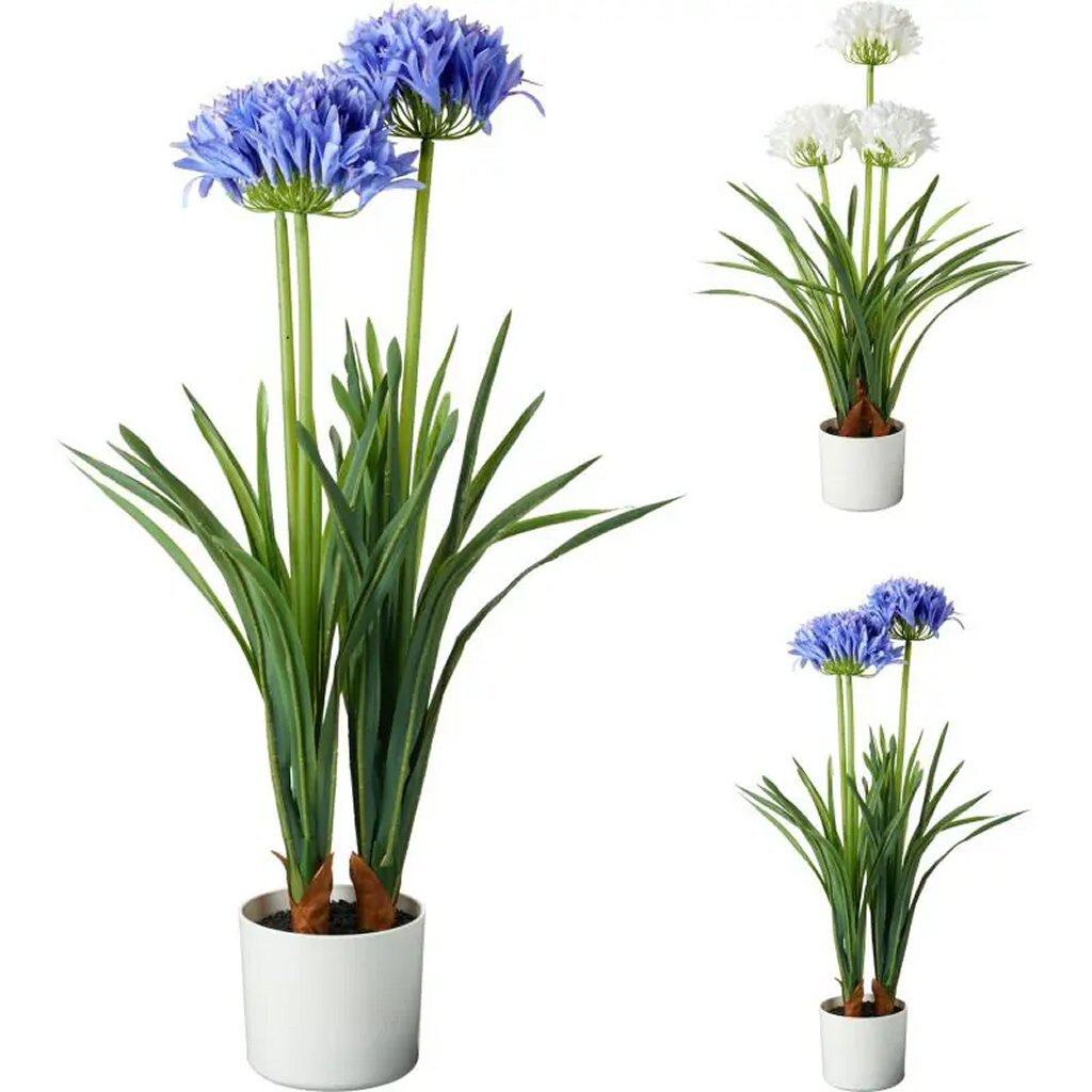 Overige Merken Kunstplant Agapanthus 50X80 Cm Blauw/Wit Verschillende Uitvoeringen