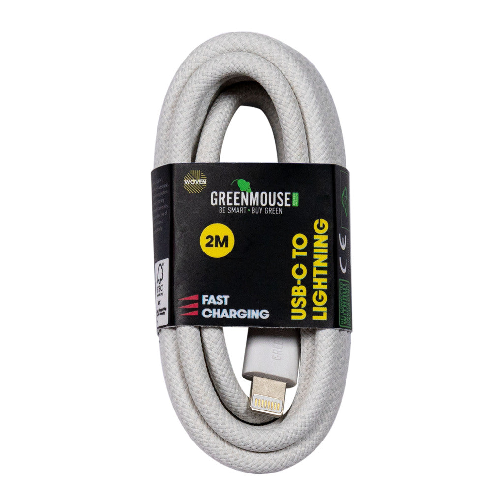 Overige Merken Greenmouse Usb-C Naar Lightning Datakabel 200 Cm Wit