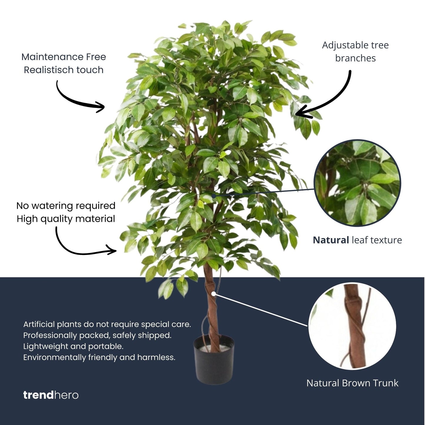 Ficus Deluxe Vine Tree 140 Cm - Artificial Plant