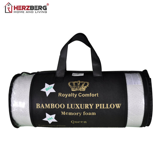 Royalty Comfort HG-5076BM; Bamboo Luxus Pillow &#039;Queen&#039;