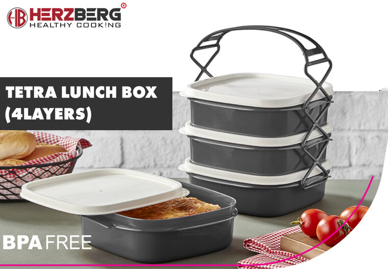 Herzberg 4-Laags Tetra Lunchbox