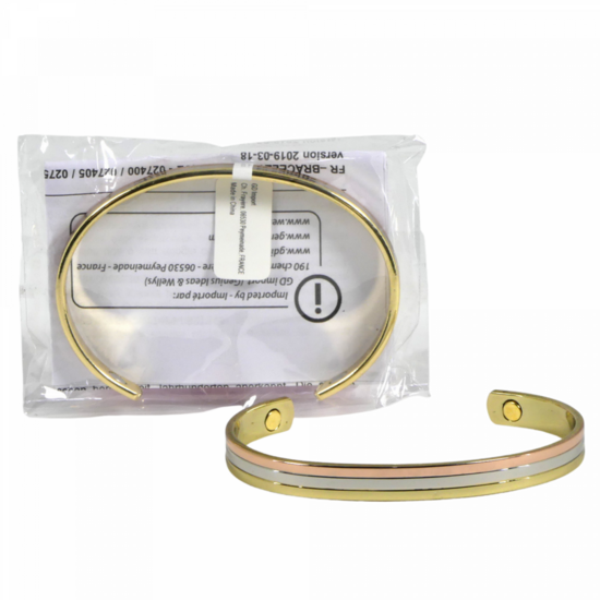 Wellys GD-027510:Magnetische Tricolor Armband - Klassiek