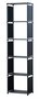 Herzberg 5-Lagig multifunctioneel boekenrek en opbergrek - 42x153cm Zwart