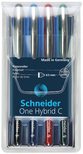 Schneider S-183294 Rollerball One Hybrid C 0,5mm Etui 4 Stuks