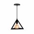 Homestyle Pro MK007-B Industriële Pyramide Hanglamp 25x22 cm Zwart/Metaal_