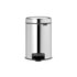 Brabantia Newicon Pedaalemmer 3L Brilliant Staal_