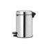 Brabantia Newicon Pedaalemmer 3L Brilliant Staal_