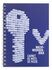 Kangaro K-59191002 Wachtwoordenboek Blauw Met 64 Bladzijde 105x147mm Spiraal_