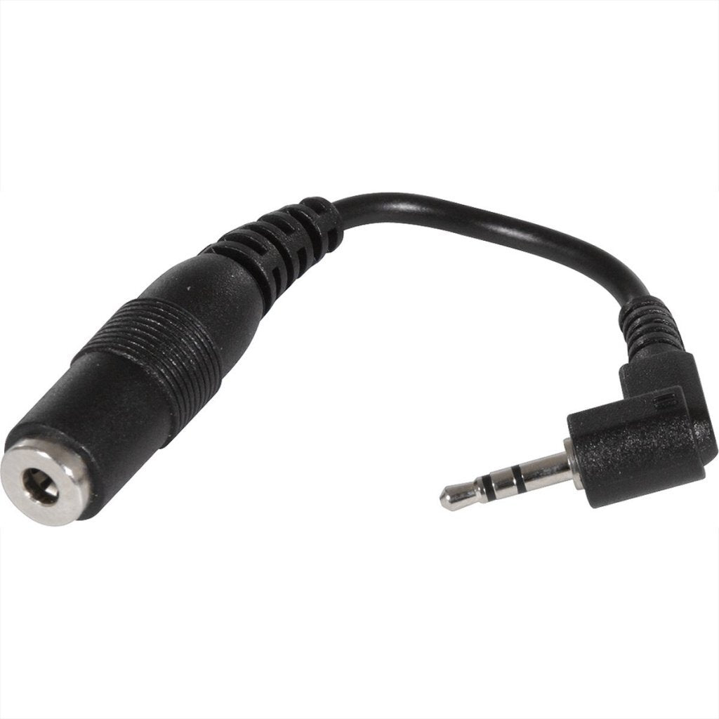 Overige Merken Verloopkabel 2.5 Mm - 3.5 Mm 10 Cm Zwart