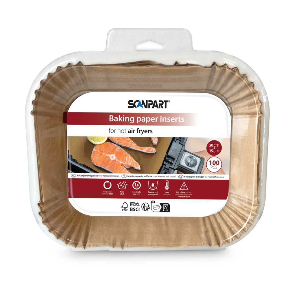 Scanpart Airfryer Bakpapier 20X15 Cm 100 Stuks