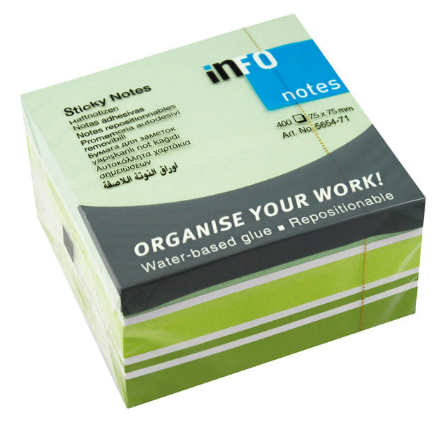 Info Notes In-5654-71 75X75Mm Mix Blok A 400 Vel