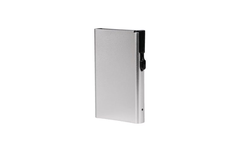 Juscha Ju-952000 Pasjeshouder Clicksafe Rfid Aluminium Zilver Voor 8 Pasjes