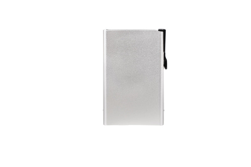 Juscha Ju-952000 Pasjeshouder Clicksafe Rfid Aluminium Zilver Voor 8 Pasjes