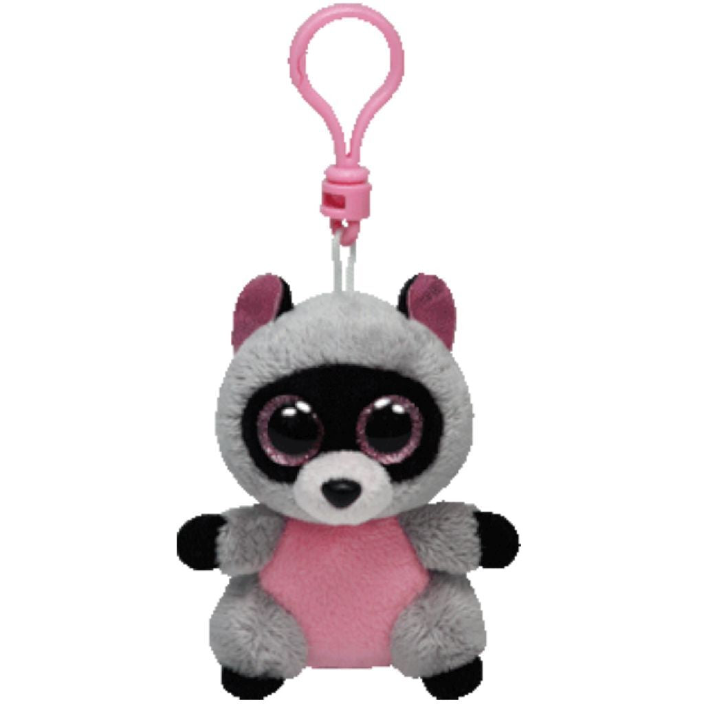 Ty Beanie Boo Clip Knuffel Wasbeer Rocco 7 Cm