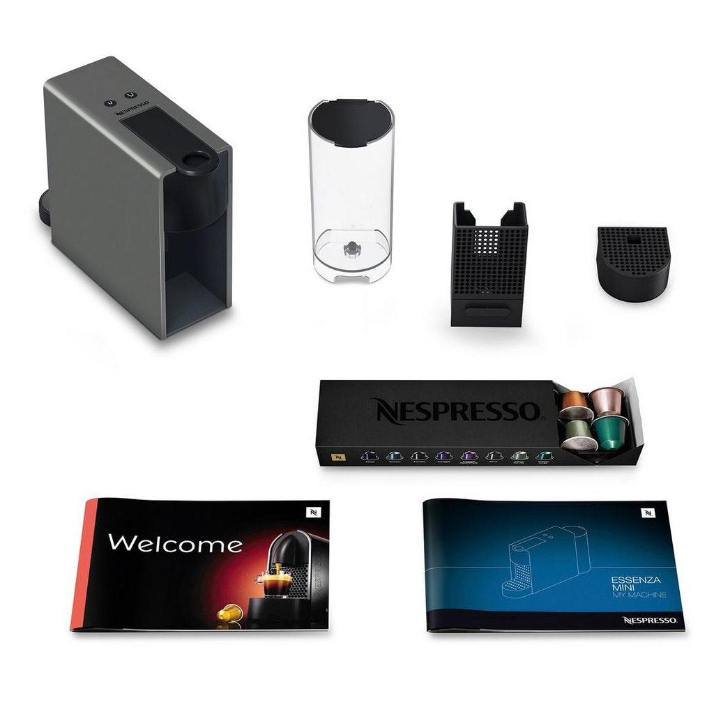 Krups Xn110B Essenza Mini Nespressomachine Zwart/Grijs