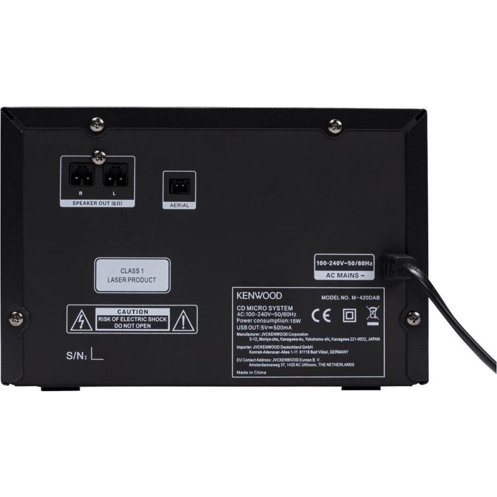 Kenwood M-420Dab Micro Dab+ Hifi-Systeem Zwart