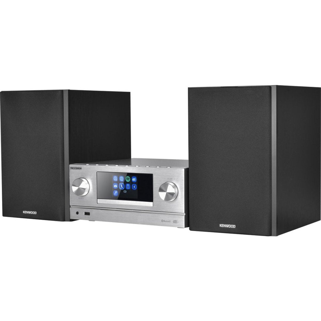 Kenwood M-9000S Smart Wifi Micro Systeem Zwart/Rvs