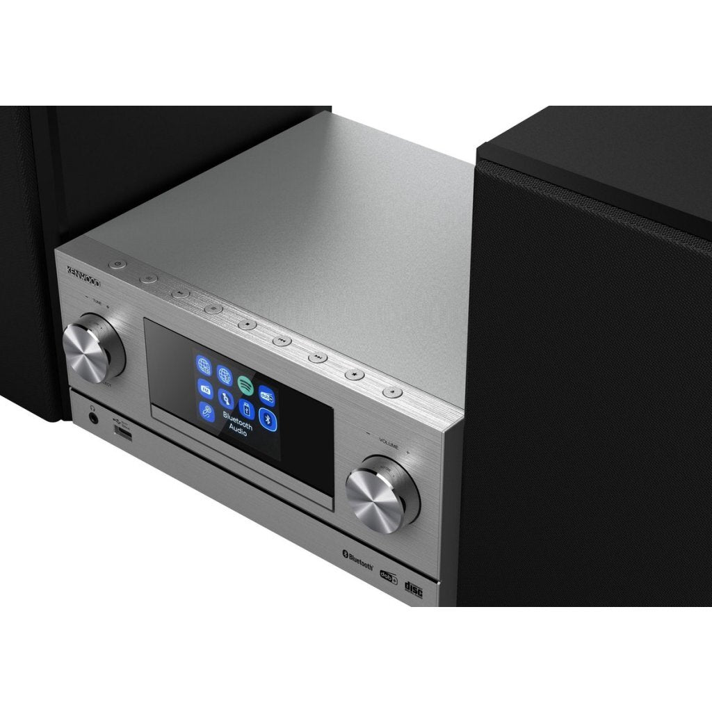 Kenwood M-9000S Smart Wifi Micro Systeem Zwart/Rvs
