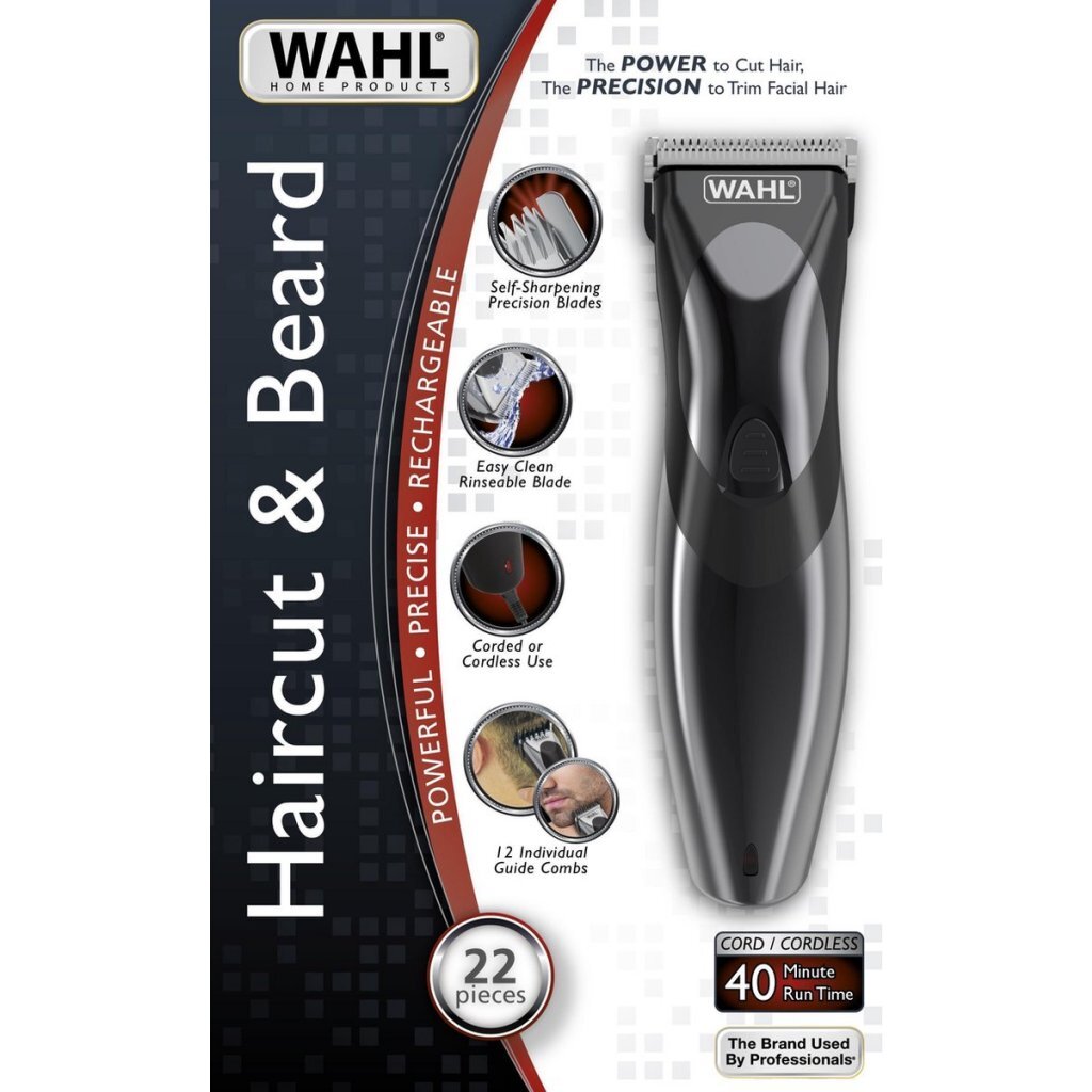 Wahl Haircut &Amp; Beard Tondeuse Zwart