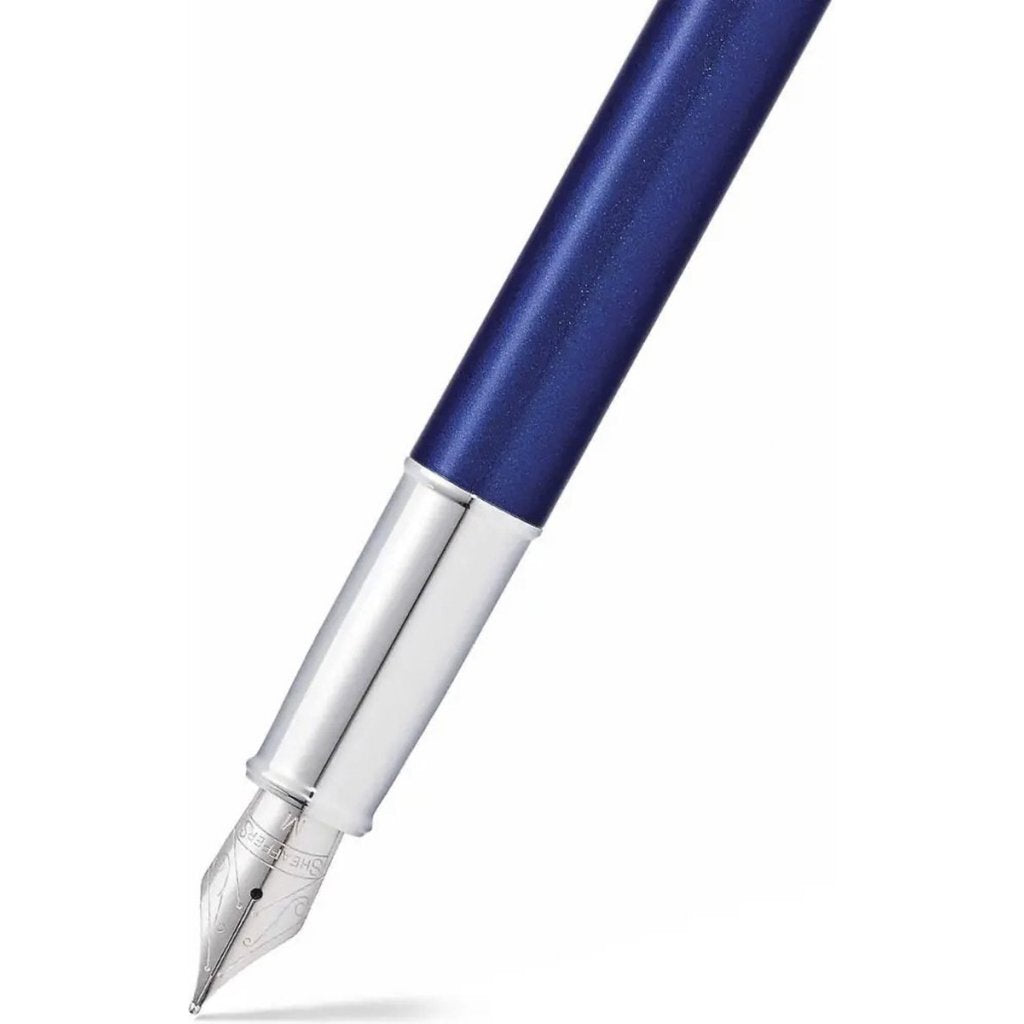 Sheaffer Sf-E0933953 Vulpen 100 M Glossy Blue Lacquer Chrome Plated