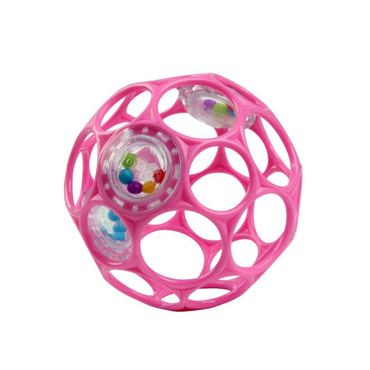 Oball Rattle Easy Grip Roze