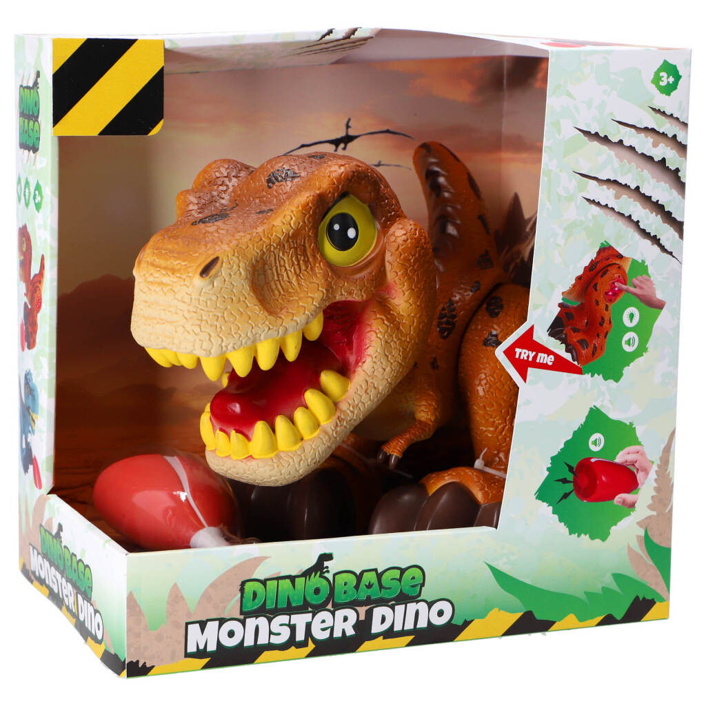 Overige Merken Dinobase Monster Dino + Licht En Geluid