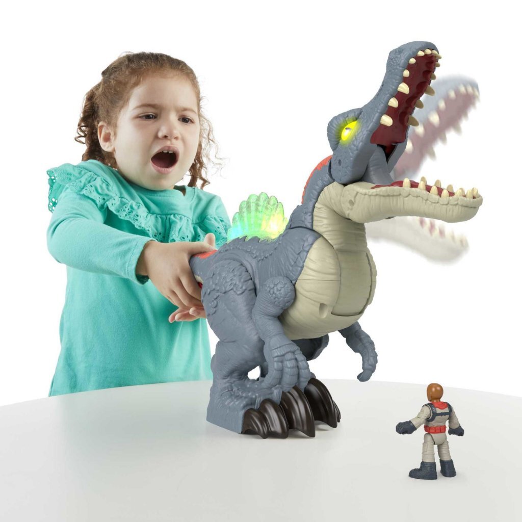 Fisher Price Imaginext Jurassic World Ultra Snap Spinosaurus + Licht En Geluid