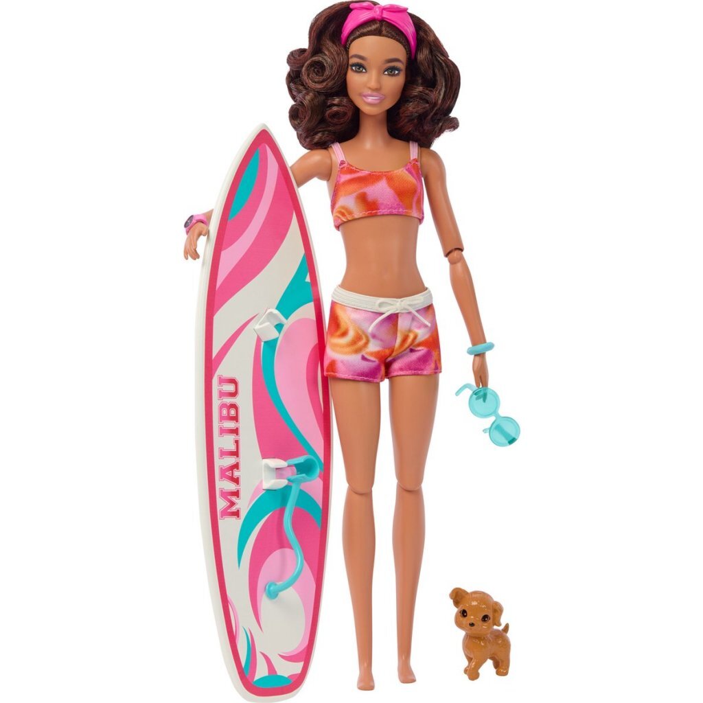 Barbie Beach Pop Met Surfplank