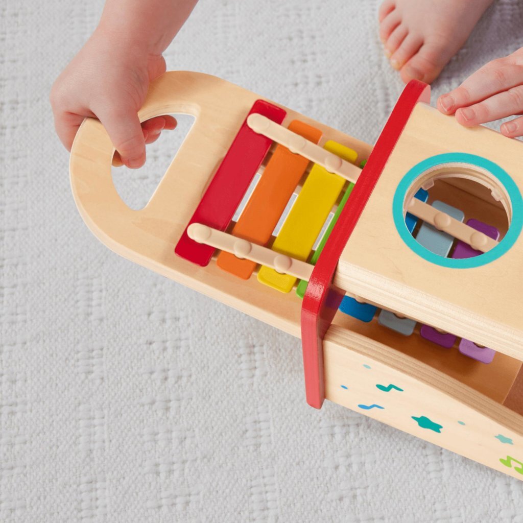 Fisher Price Houten Xylophone Met Hamerbank