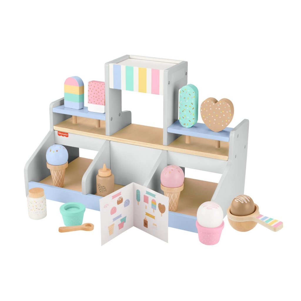 Fisher Price Houten Ijssalon Speelset 18-Delig
