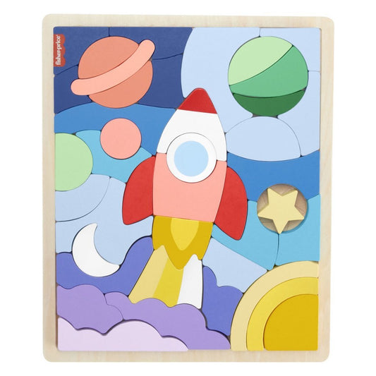 Fisher Price Houten Vormen Puzzel 42 Stukjes