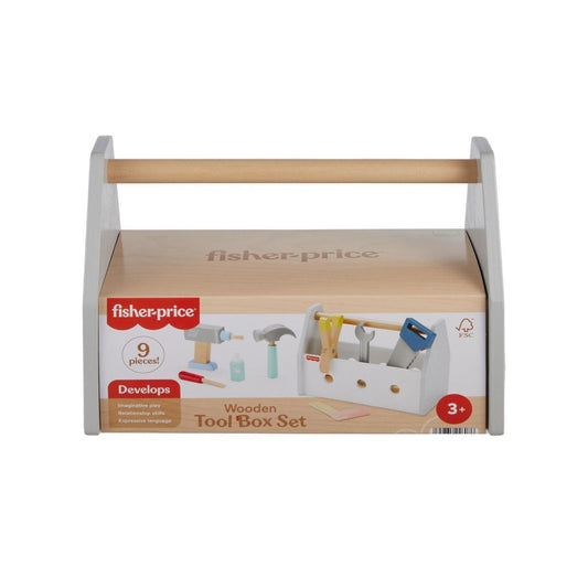 Fisher Price Houten Gereedschapskist 9-Delig