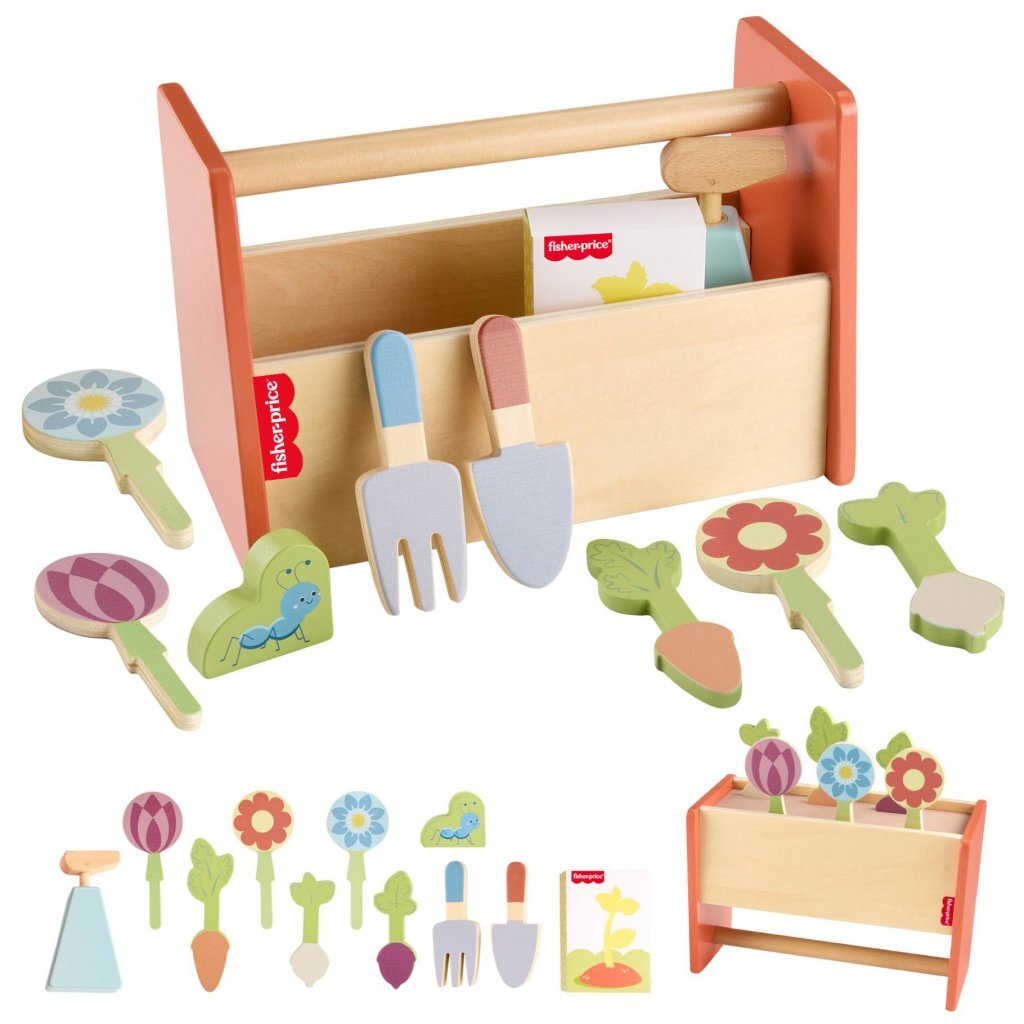 Fisher Price Houten Tuingereedschap 12-Delig