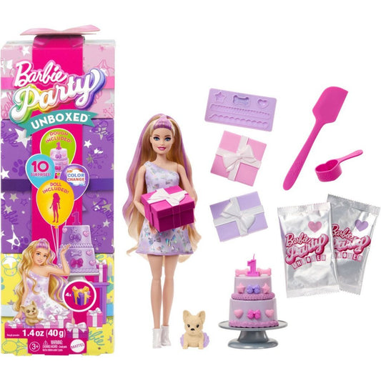 Barbie Party Unboxed Pop Met Paarse Highlights