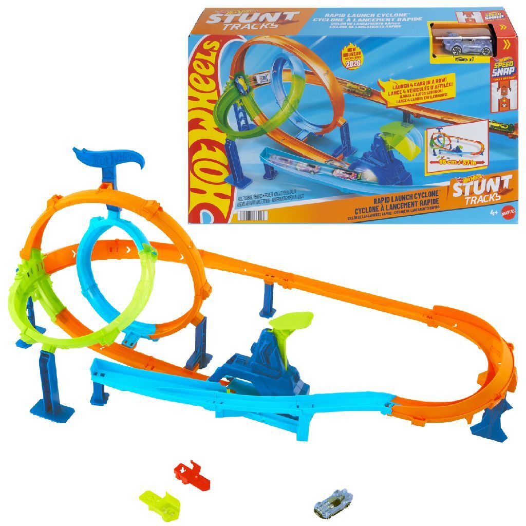 Mattel Hot Wheels Stuntbanen Snelle Lanceringscycloon