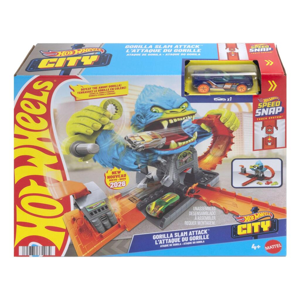 Mattel Hot Wheels City Nemesis Gorilla Auto Garage
