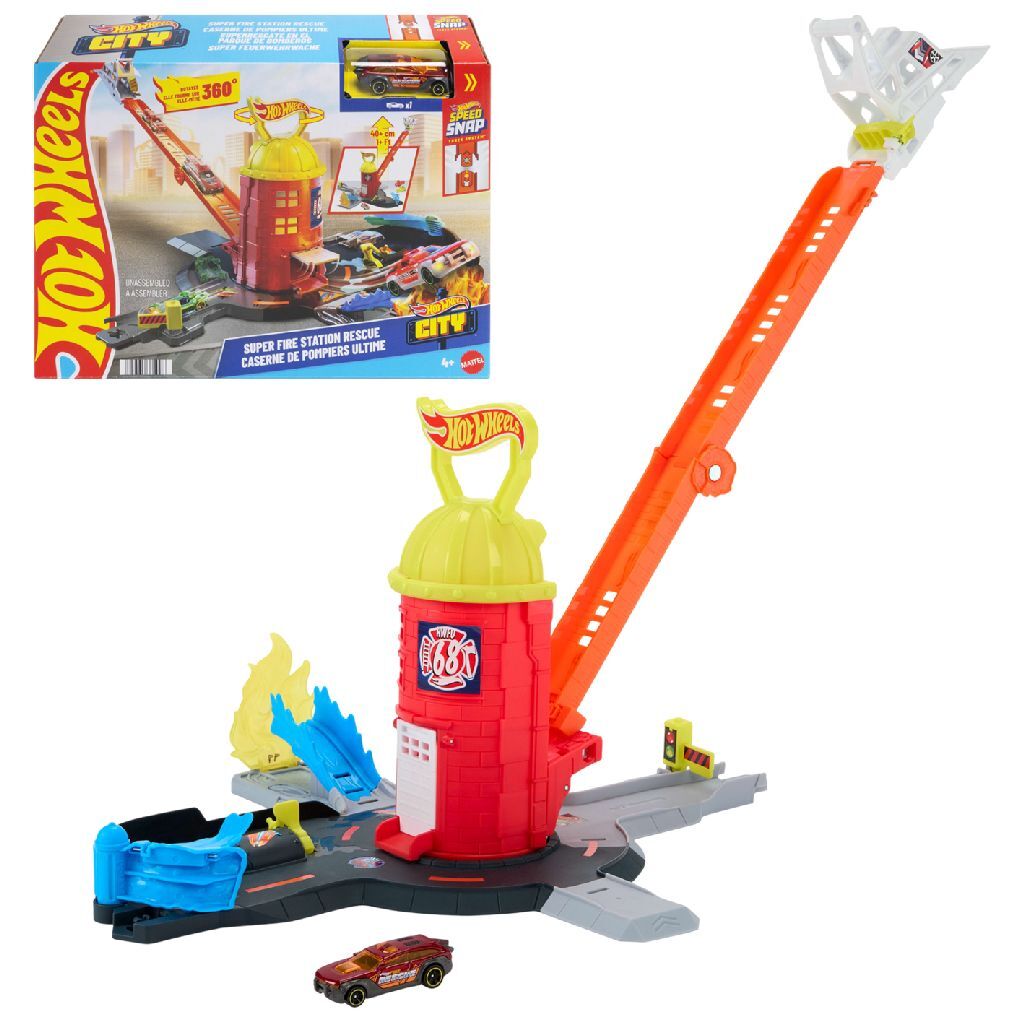 Mattel Hot Wheels City Superredding Brandweerkazerne