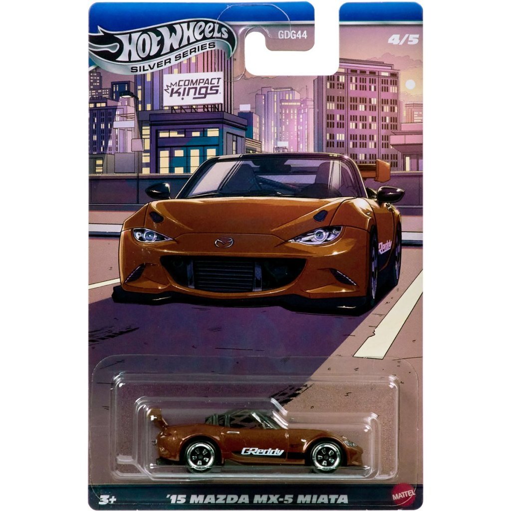 Mattel Hot Wheels Silver Series Compact Kings Mazda Mx-5 Miata
