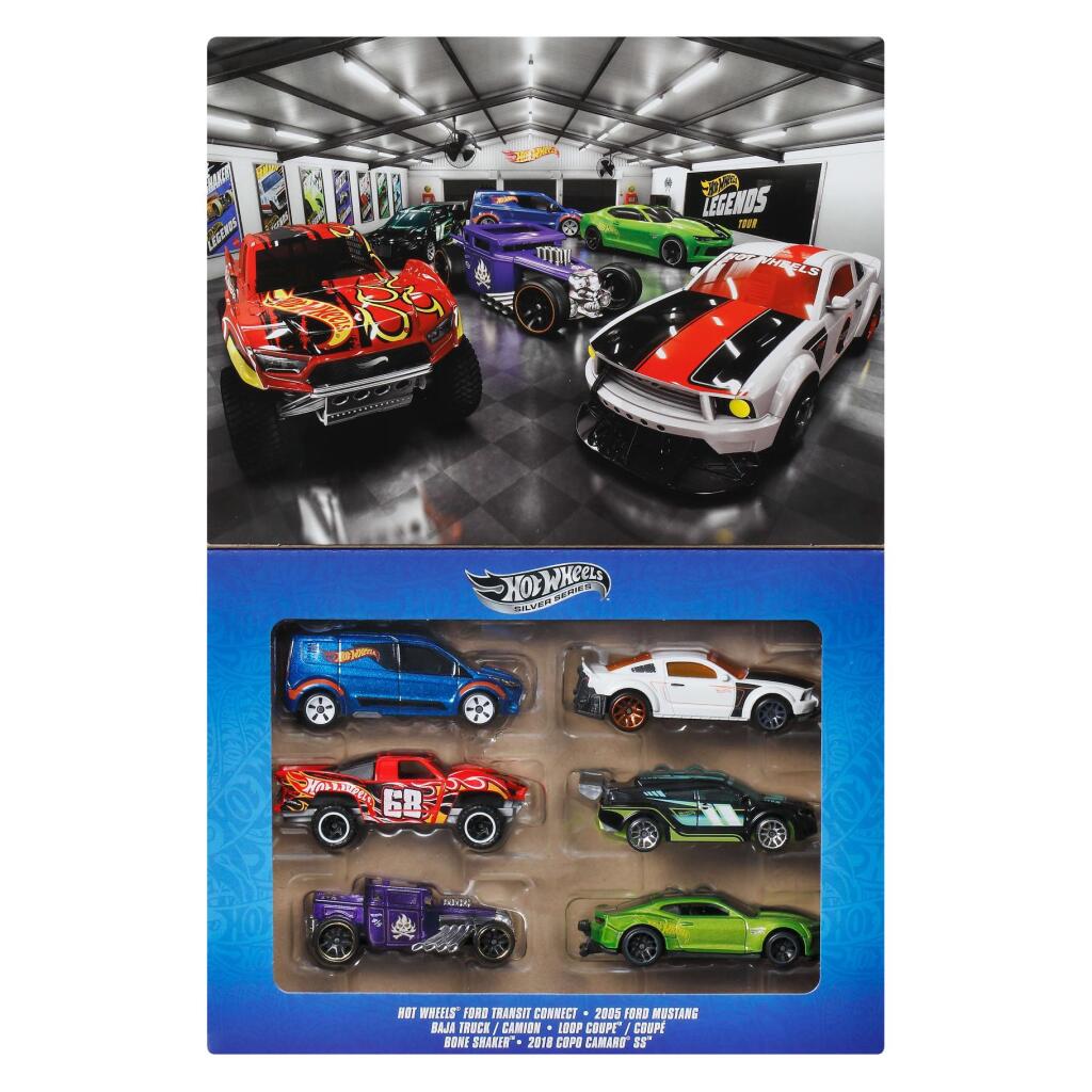 Mattel Hot Wheels Diecast Silver Series Legends Multipack 6 Stuks
