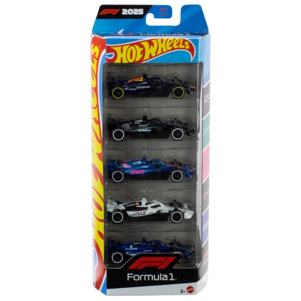 Mattel Hot Wheels Formule 1 5 Pack