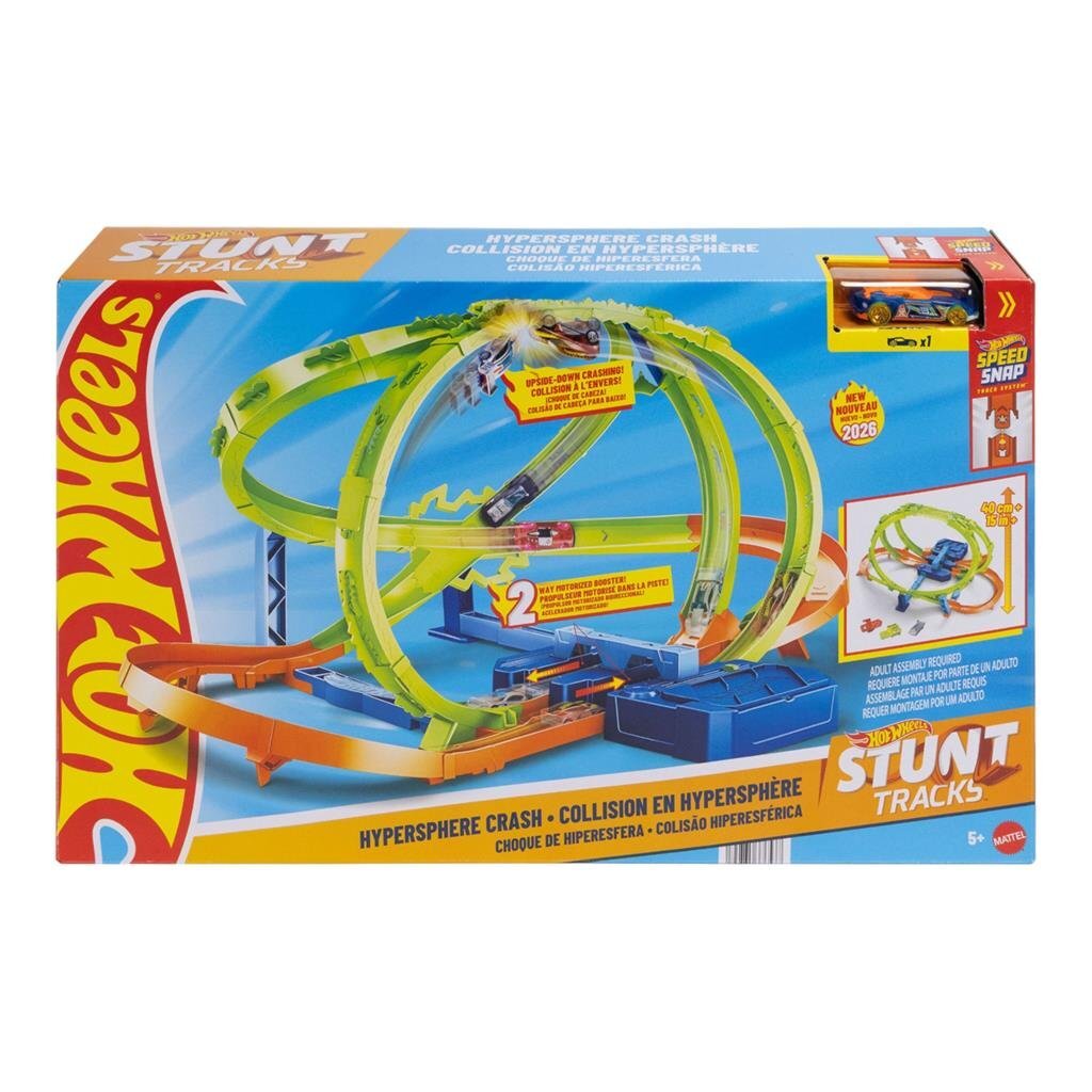 Mattel Hot Wheels Stunt Tracks Hypersphere Crash