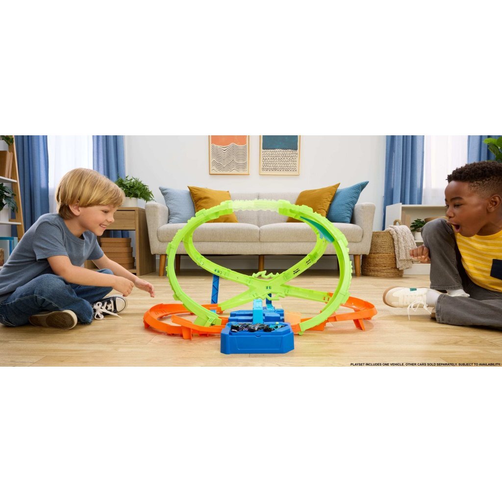 Mattel Hot Wheels Stunt Tracks Hypersphere Crash