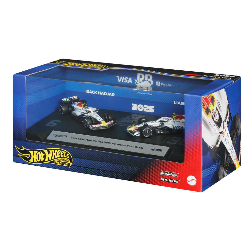 Mattel Hot Wheels Premium Racing Bulls F1 Racecars 2-Pack