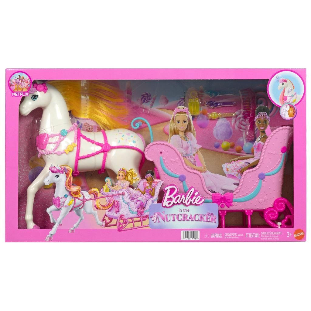 Barbie Fantasy Notenkraker Paard En Slee