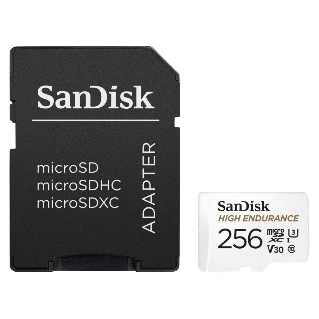 Sandisk Microsdhc Dash Cam & Home Monitoring 256Gb Incl Sd Adapter