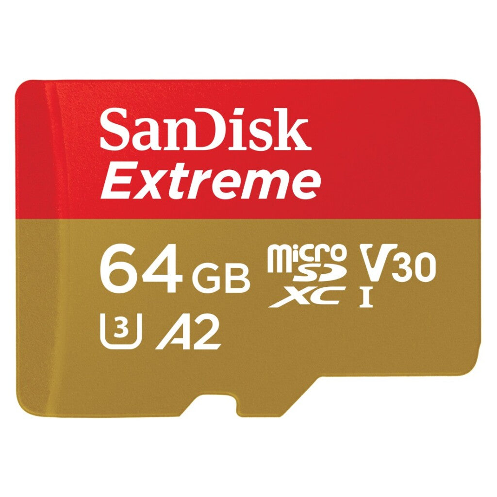 Sandisk Microsdxc Extreme 64Gb 170Mb / 60Mb,U3,V30,A2 Ac